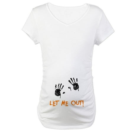 

CafePress - Let Me Out Maternity T Shirt - Cotton Maternity T-shirt Cute & Funny Pregnancy Tee