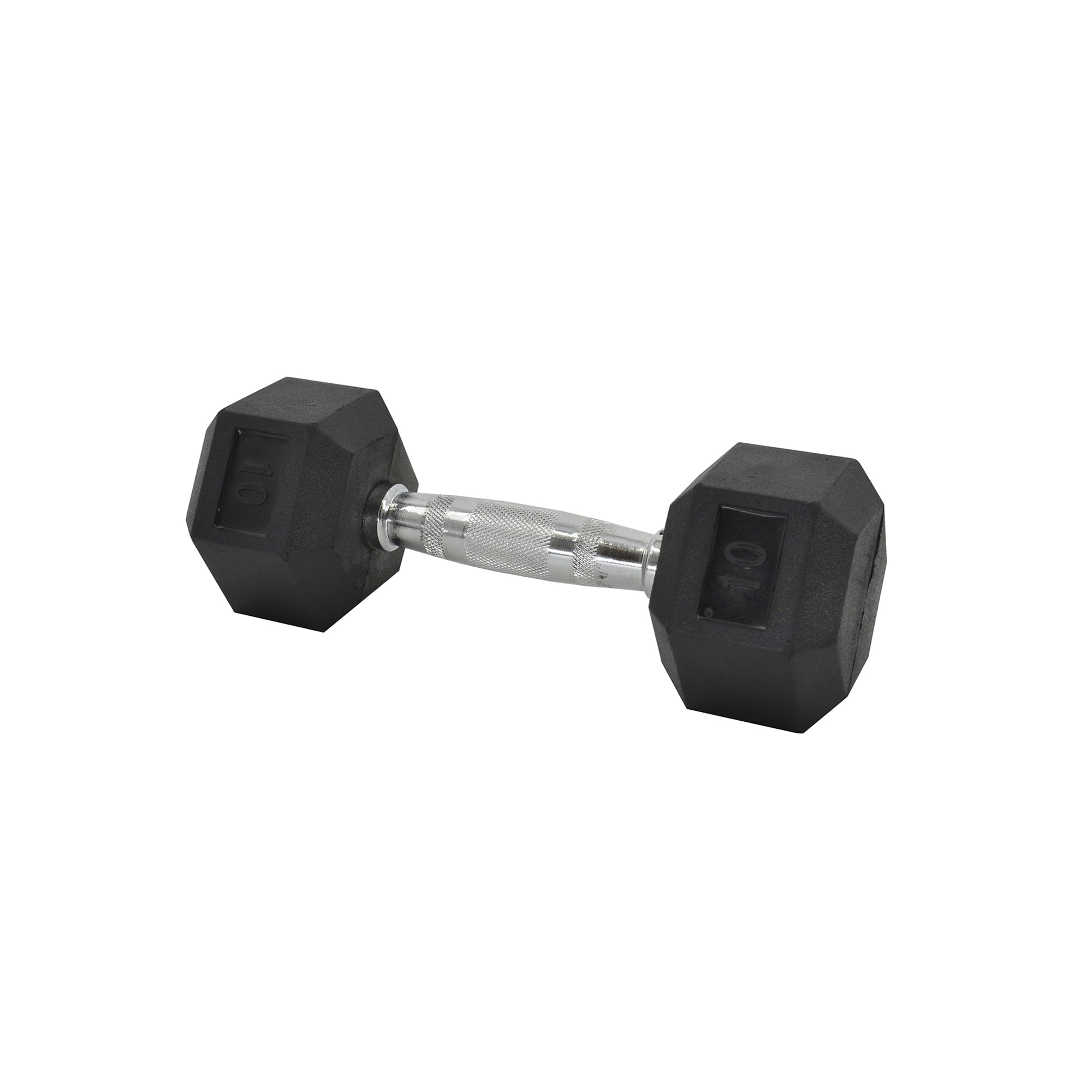 Weider 10 20 30 40 50 lb Pound Single Rubber Coated Hex Dumbbell 