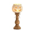 thumbnail image 2 of LOWLHOME Rustic White Pumpkin Tealight Candle Holder Set, Farmhouse Halloween Pumpkin Tea Light Candle Holders Decor, Fall Tables Centerpieces for Thanksgiving & Halloween Party, 1pc,8.7 in, 2 of 5