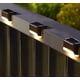 thumbnail image 2 of Paquete de 4 luces solares para escaleras, luces LED impermeables para vallas solares para escaleras (carcasa marrón - luz blanca) JAMW Sencillez, 2 of 5