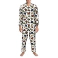 thumbnail image 3 of Fotbe Various Turtle Pijama de Hombre con Estampado de Manga Larga, Conjunto de 2 Piezas, Ropa de Dormir Suave y Cómoda con Bolsillos-Large, 3 of 7