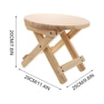thumbnail image 4 of BRIGHTFUFU 1Pcs Small Foldable Step Stool Beige Anti-slip Wood Stool For General Users, 4 of 4