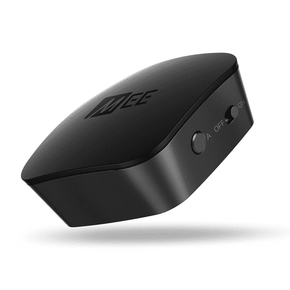 MEE audio DualStream S1 Bluetooth Wireless Audio Transmitter for up to 2 Headphones/Speakers with aptX Low Latency Technology; 3.5mm Jack, AUX, RCA, or Optical connectivity for TV (Black)