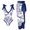 Blue, variant on Utoimkio Plus Size Tankini Swimsuits for Women Tummy Control Two Piece Bathing Suits Tie Dyed Swim Tank Top with Boy Shorts Summer Modest Tankini Swimwear
