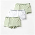 thumbnail image 5 of CYRBOKO Girls' Boxer Briefs 3 Pack, Breathable Soft Stretchy Cotton Girls Underwear Green Size 4-5 T, 5 of 7