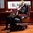 thumbnail image 3 of Study Recliner Office Chair Massage Swivel Living Room Luxury Ergonomic Chair Mobile Comfortable Sillas De Oficina Furniture My Lux Decor Round, 3 of 18