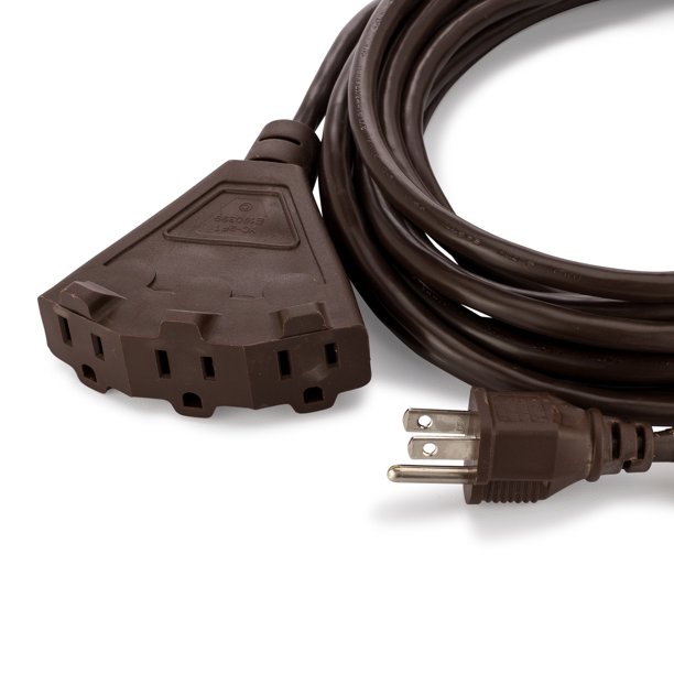 Brown Outdoor Extension Cords Perfect For Lawn & Landscape Lighting