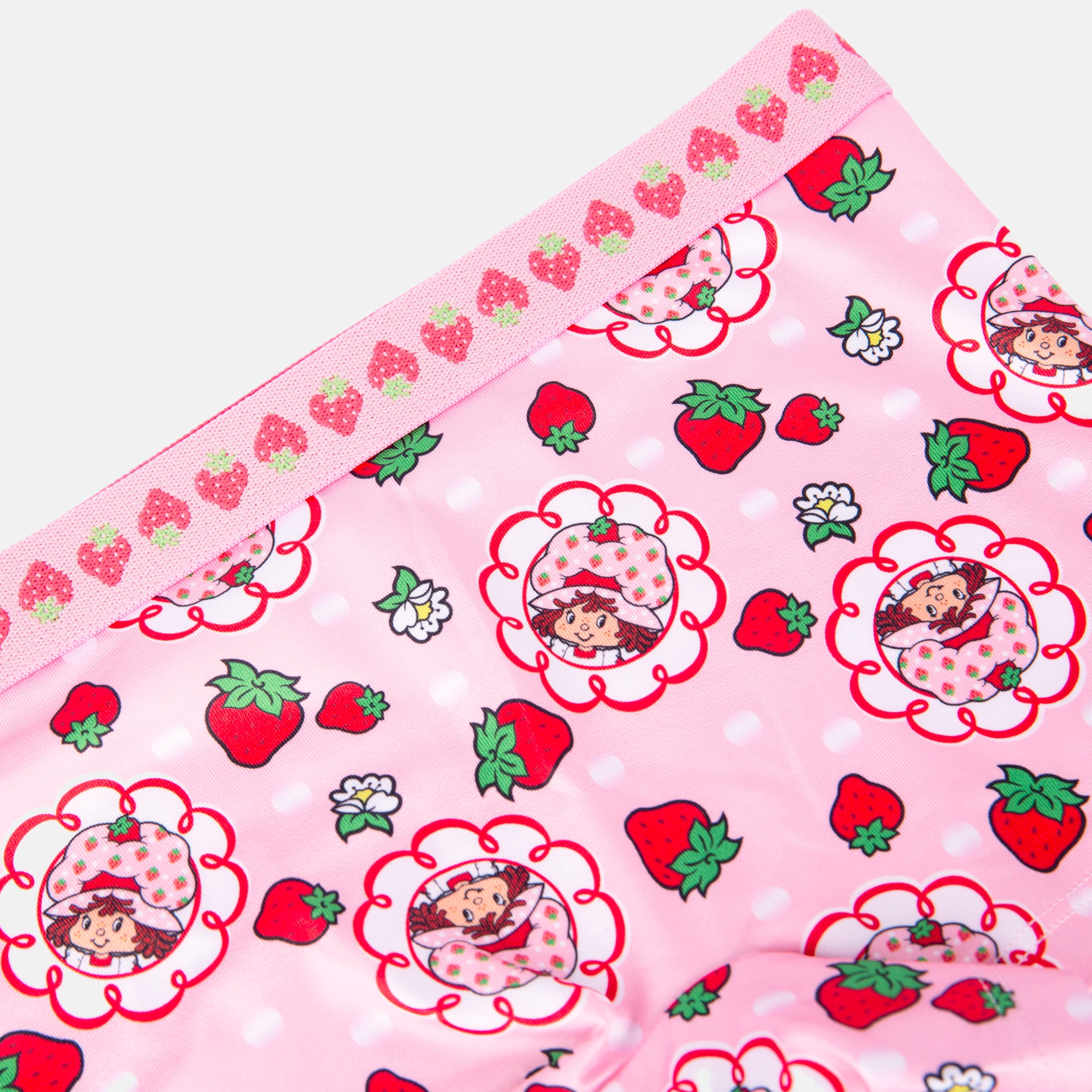Strawberry Shortcake Girls Boyshort Character Underwear, 4-Pack, Size 4-10