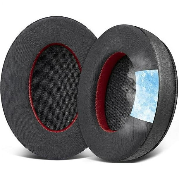 wonima11 SOULWIT Cooling Gel Replacement Earpads Cushions for HyperX Cloud 1/2/3/Pro/Core, Cloud Alpha/Flight/Stinger Series, CloudX Stinger/Flight Series Headset - Black