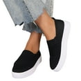thumbnail image 3 of Sngxgn Women s Flats Breathable Comfort Slip-on Light Weight Walking Shoes(Black,38), 3 of 7