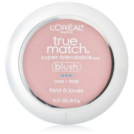 L'Oreal Paris True Match Super-Blendable Blush, Soft Powder Texture, Tender Rose, 0.21