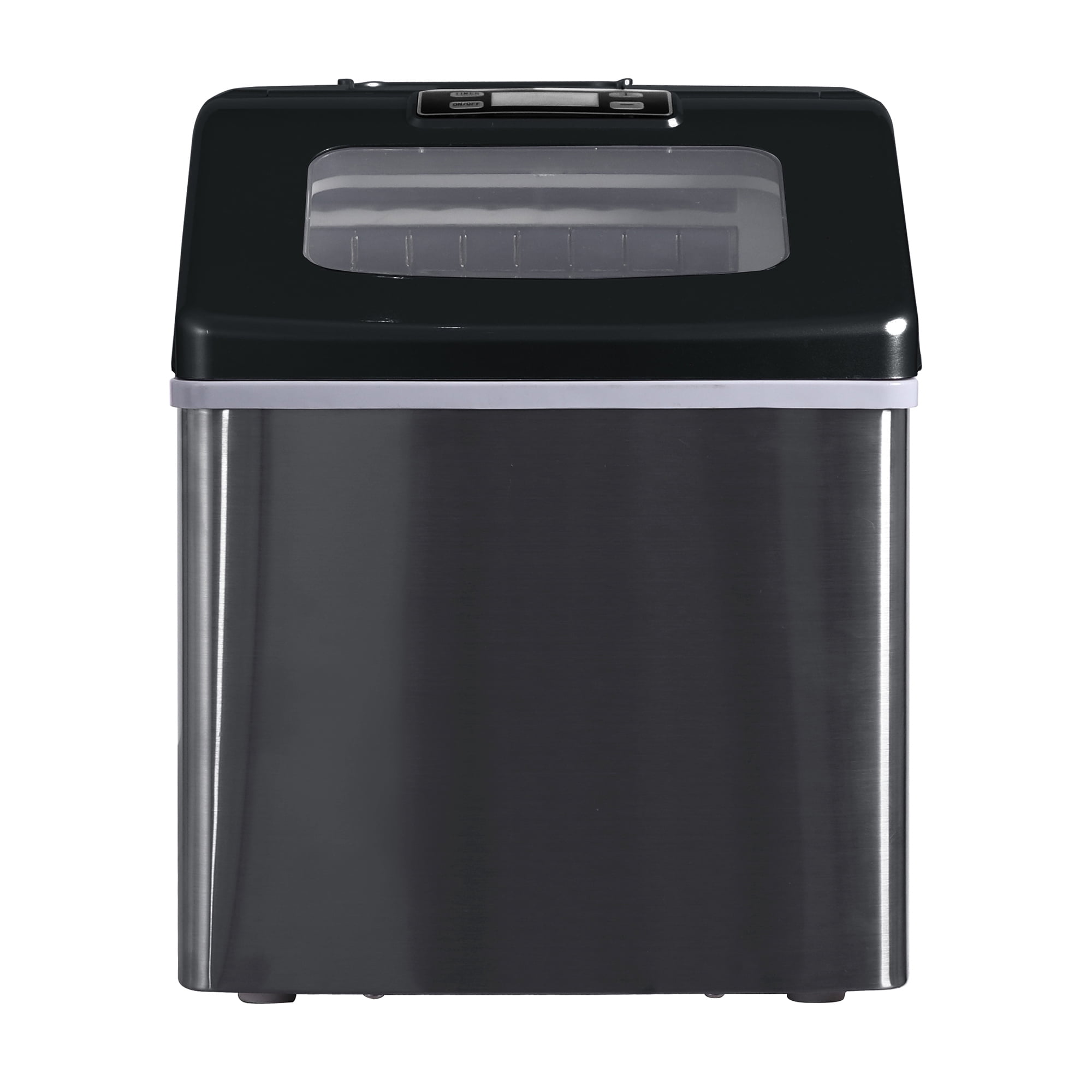 Kepooman Black Automatic Ice Machine for Home Office Kitchen Bar Party, Portable Stainless Steel Countertop Ice Maker, Compact Electric Ice Maker Machine for Countertop, 39 LB/Day Kepooman Black Automatic Ice Machine for Home Office Kitchen Bar Party, Portable Stainless Steel Countertop Ice Maker, Compact Electric Ice Maker Machine for Countertop, 39 LB/Day