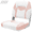 Low Back-Pink&White-1PC, variant on Low Back Folding Boat Seat, Waterproof Captain Chair with Thick Padding, Aluminum Hinges & Stainless Steel Hardware White & Blue