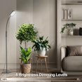 thumbnail image 4 of Grow Lights for Indoor Plants LEDs K Full Spectrum LED Plant Light with Stand Dimmable Levels Floor Grow Lamp H Timer &#Adjustable Height with °Goosenec, 4 of 8