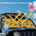 thumbnail image 5 of FUIALDOLG Car Windshield Sunshade Mexican Sugar Skull, Blocks Sun Visor Protector Foldable Sun Shield Keep Your Vehicle Cool, Fits Windshields of Car Off-road Vehicle, 5 of 7
