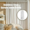 thumbnail image 7 of 40Pcs Curtain Pleat Hooks for Drapes, Drapery Pins Drapery Hooks for Pleated Drapes, Stainless Steel Pinch Pleat Curtain Hooks Curtain Hangers, 7 of 7