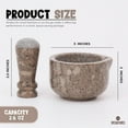 thumbnail image 3 of Radicaln 3-inch Marble Mortar and Pestle Set – Oceanic Color – Stone Grinder for Spices, Garlic & Herbs – Durable & Multi-Functional Kitchen Tool, 3 of 6