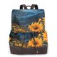 thumbnail image 1 of Disketp Elegant Sunset Sunflower Mochila de Cuero para Mujer, Bolso de Espalda Antirrobo con Estilo para Viaje, Trabajo y Uso Diario, 1 of 4