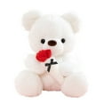 thumbnail image 1 of Osos de peluche Penkiiy rellena animales con rosa, día de San Valentín confesión ramo de regalo con rosa oso muñeca decoración Almohada de San Valentín, 1 of 6