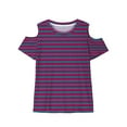 thumbnail image 4 of Aofany Toddler Girl Tops 3-12T Crew Neck Short Sleeve T Shirts Print Fashion Casual Oversized Tops Summer Clothes for Girls, 4 of 4