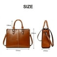 thumbnail image 5 of Women's Tote Bag Vintage Cowhide Large Capacity Women Crossbody Shoulder Bags High Quality Genuine Leather Female Handbags (Coffee), 5 of 6