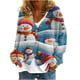 thumbnail image 2 of Puntoco Chaqueta Informal Con Botones Y Estampado Navideño Para Mujer, 2 of 5