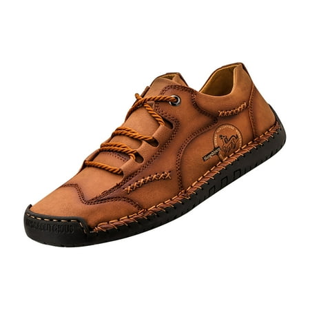

AnuirheiH Men s Shoes Leisure Lazy Man Covered Mountaineering Shoes Light Sports Travel Shoes Clearance