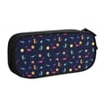 thumbnail image 2 of Vsdgher Space Dinosaur Print Large Capacity Pencil Case Pouch with Zipper, Portable Aesthetic Big Capacity Pencil Cases Pen Office Travel Stationery Bag, 2 of 8