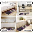 thumbnail image 6 of Bingfone 2 Pcs Kitchen Rugs and Mats,Cushioned Anti-Fatigue Floor Mat,PVC Non-Slip Kitchen Rug Set for Kitchen,Laundry Room,Sink 17"x47"+17"x29" - Astronaut Floating purple Space, 6 of 6