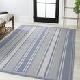 thumbnail image 3 of JONATHAN Y SANTA MONICA 8 x 10 Area Rug, Haynes Double Stripe - Blue/Light Gray, SMB202E-8, 3 of 7