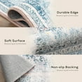 thumbnail image 5 of Area Vintage Boho Rugs for Living Room, Machine Washable Area Rugs with Non-Slip Backing, Indoor Rug Vintage Bohemian Area Rug Home Decor, Room Decor, 2 x 6 ft, Blue, 1 Pack, 5 of 6