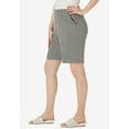 thumbnail image 3 of Jessica London Women's Plus Size Soft Ease Knit Shorts, 3 of 3