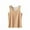Khaki, variant on YHAJDS Thermal Tank Top Women,Fleece Tank Top For Women,Thermal Homewear For Women,Ladies Solid Color Crew Neck Sleeveless Fleece Lined Warm Homewear Brushed High Elastic Tone German Velvet Top