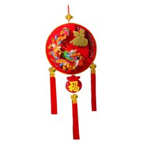 Abbraccia Chinese Dragon New Year Hanging Decoration 2024 Lunar Year Traditional 35inch Long for Home Office Car Tree Decor Lightweight C