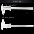 thumbnail image 2 of ZPAQI Vernier Caliper Gauge Measuring Tool Inside Outside Depth Step for Teaching DIY, 2 of 10