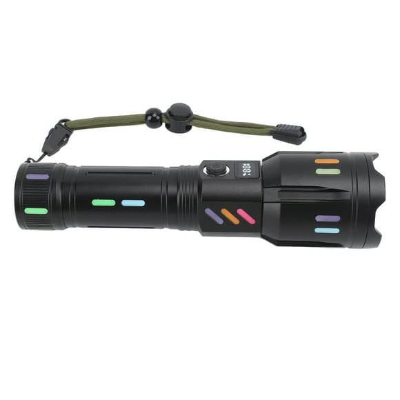 LED Flashlights, Imitation Shark Fin Shell High Sealing Handheld LED Flashlights White for Camping