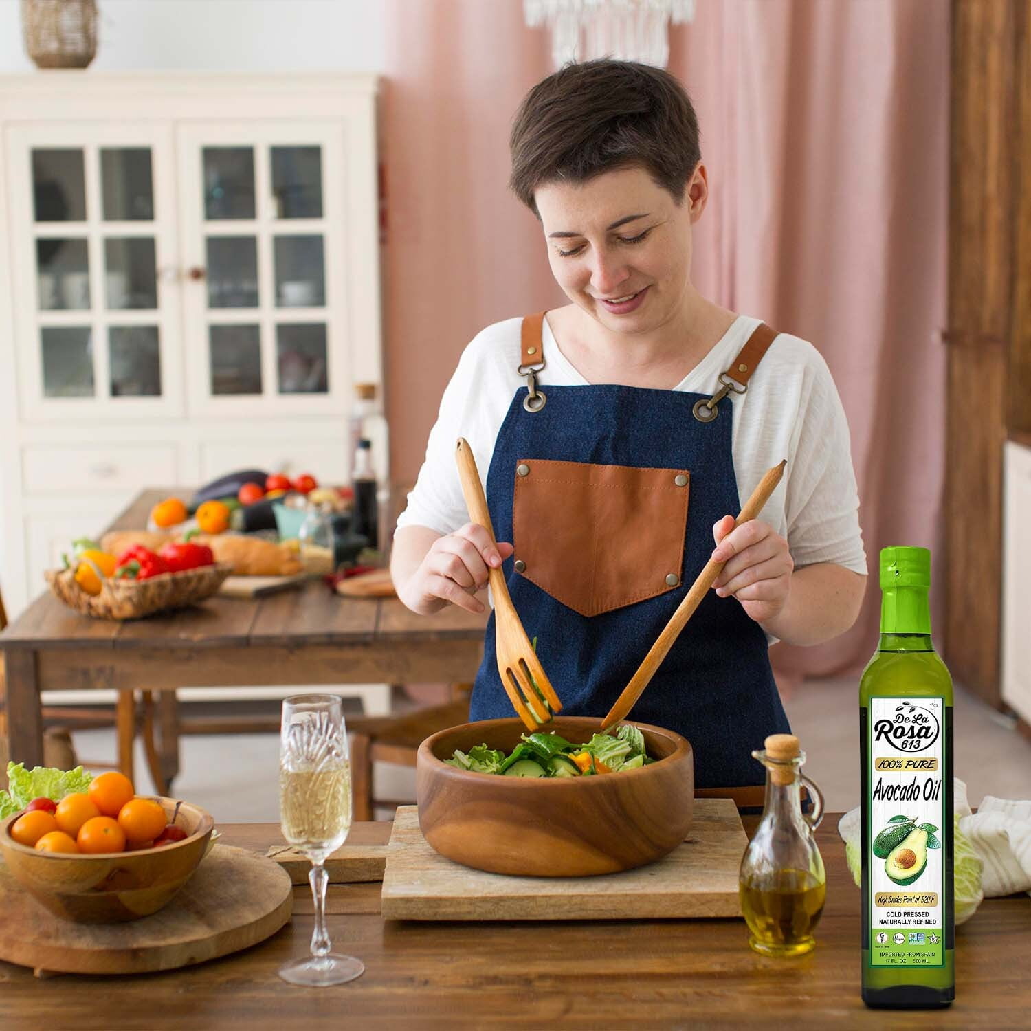 De La Rosa 613 100% Pure Avocado Oil, Kosher for Passover, Vegan, Non-GMO, | 17 oz(Pack of 2)