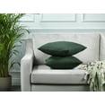 thumbnail image 6 of 3S Brother's Solid Cushion Cover Super Soft & Cozy Home Décor Throw Pillow Case for Chair Couch Bedroom & Livingroom Décor Pillowcase with Invisible Zipper Set of 2 Pieces -Duck Green 24"x24" Each, 6 of 8