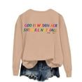 thumbnail image 2 of Be kind shirt women blessed girl long sleeve t-shirts for women Is within Her She Will Not Fall Ms. Casual Comfortable Print Long Sleeve Loose Loose Warrome Bloger, 2 of 7