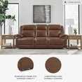 thumbnail image 5 of Signature Design by Ashley Healy Pier Brown Power Reclining Sofa, 5 of 22