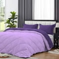 thumbnail image 4 of DNG Creations 5 Piece Reversible Diamond Pattern Comforter ( Lilac/Purple Colour ) 550 GSM All - Season 100% Egyptian Cotton, 800 TC - California King - Size, 4 of 7