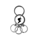 thumbnail image 1 of Deportes saltando Skateboard Player De acero inoxidable Anillo de metal llavero llavero clip auto regalo, 1 of 3