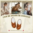thumbnail image 7 of Daiia Retro Halloween Print Women’s Fuzzy Slippers Memory Foam Lightweight House Shoes Cozy Loafer Flannel House Shoes-44/45, 7 of 7