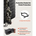 thumbnail image 4 of KFFKFF Gun Rack, Wall Mount, Tactical Rifle Shotgun Handgun Storage, Heavy-Duty PVC Panels & Steel Wall Racks, Securely Holds up to 2 Rifles & 4 Pistols, 4 of 9