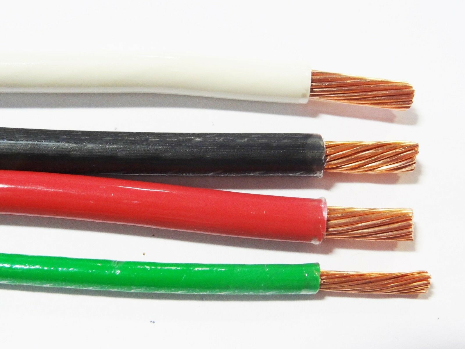 16 GAUGE TFFN TEWN WIRE 600V COPPER GROUND WIRE BLACK RED WHITE GREEN 100 FT EA 