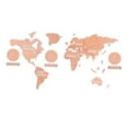 thumbnail image 4 of HOMEMAXS World Map Wall Clock Multiple Decorative Wall Clock No Battery, 4 of 8