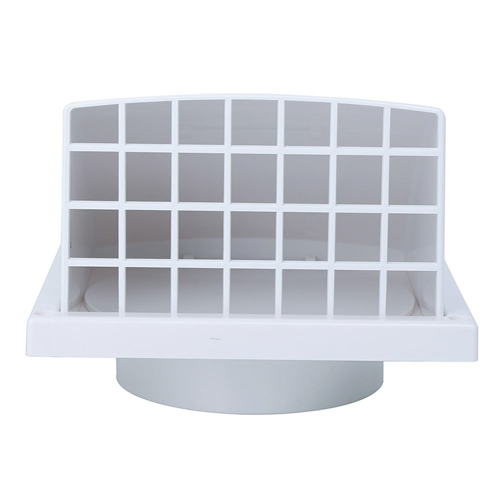 Abs Exterior Wall Ventilation Grille Range Hood Duct Air Outlet With Valve 150Mm Smile Home
