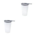 thumbnail image 1 of Justharion Running Water Bottles Soft Flask Lightweight And Portable Made With TPU Bright Moon White 200ml 2Set, 1 of 6