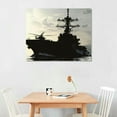 thumbnail image 2 of Orinice Navy Ship Helicopter Boat Fine Art Aesthetic Poster & Print Wall Painting for Classroom Kitchen Office Farmhouse Bathroom Room Decor Pictures Wall Art Painting Ready to Hang, 2 of 6