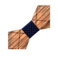 thumbnail image 4 of Man Bow Tie Set Wood Decorative Formal Neck Bowtie Pocket Square Party Cufflinks, 4 of 10